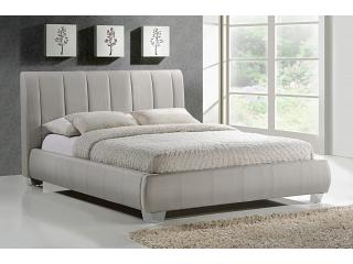 5ft King Size Braun Linen Fabric Upholstered Sand Bed Frame